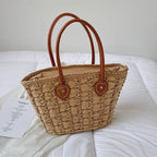 Westhaven Woven Shopper Tote Bag Spacious Everyday Shoulder Handbag