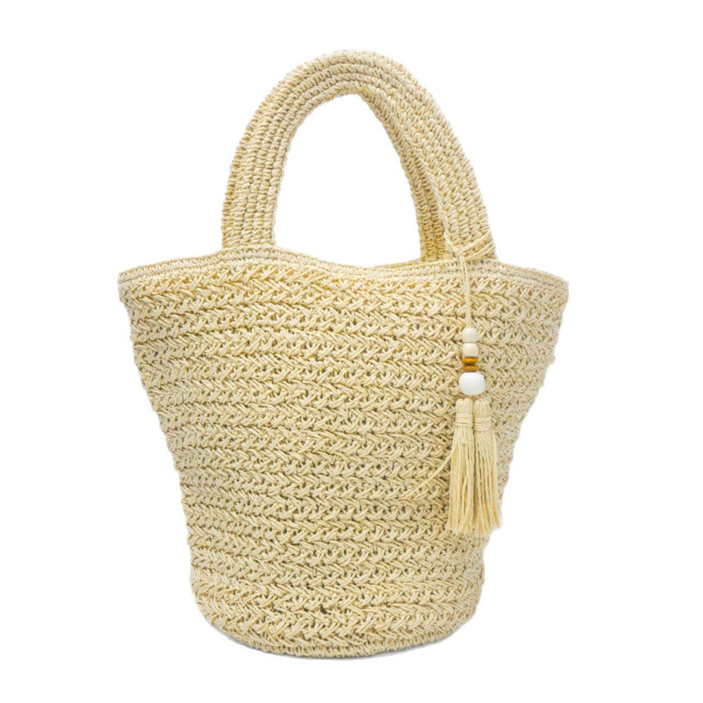 Willowmere Woven Basket Tote Bag Spacious Summer Shoulder Handbag