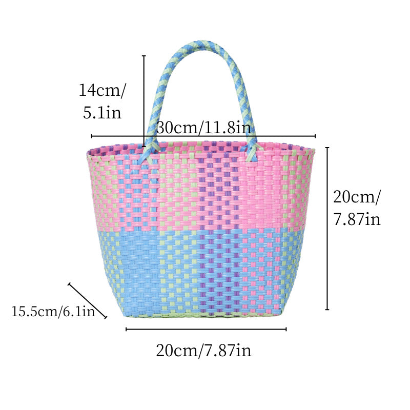 Brightmere Patterned Shopper Tote Bag Colourful Everyday Shoulder Bag