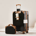 GlideVault Spinner Suitcase | Textured Hard Shell Travel Luggage