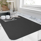 DryNest Water Absorbent Kitchen Drying Mat for Dishes and Glassware