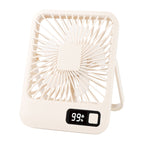 CoolSphere Rechargeable Personal Desk Fan with LED Display