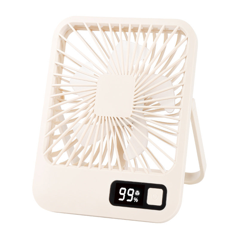 CoolSphere Rechargeable Personal Desk Fan with LED Display