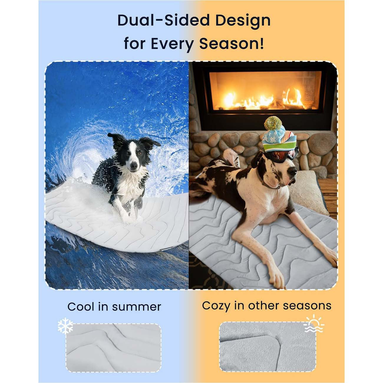 CloudRest Cozy Dog Bed with Removable Washable Cover