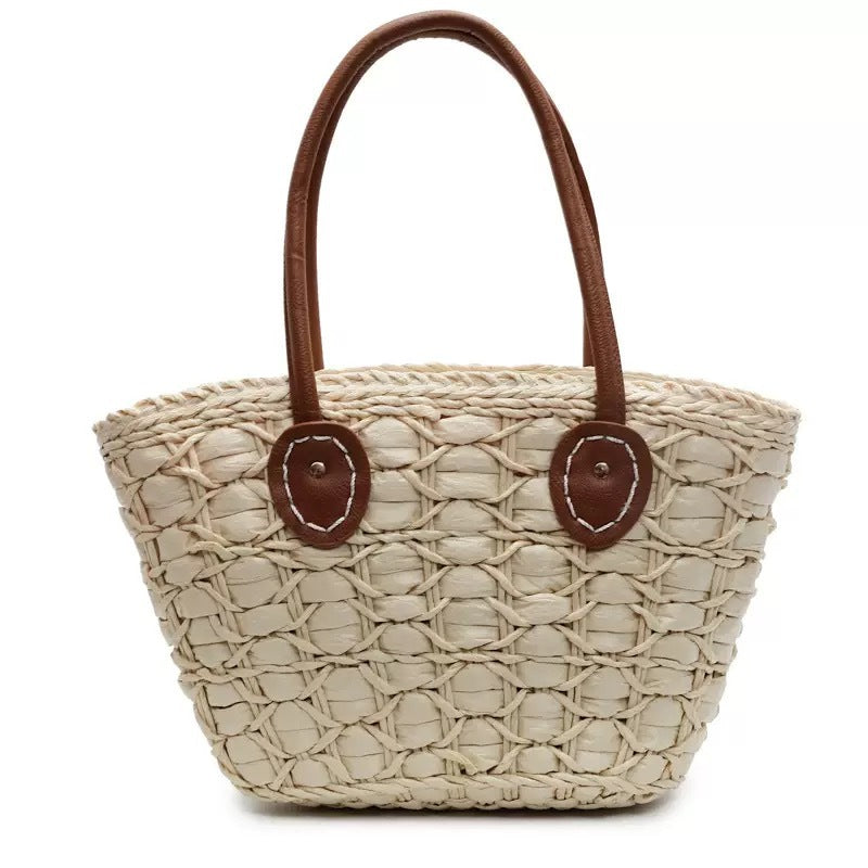 Westhaven Woven Shopper Tote Bag Spacious Everyday Shoulder Handbag