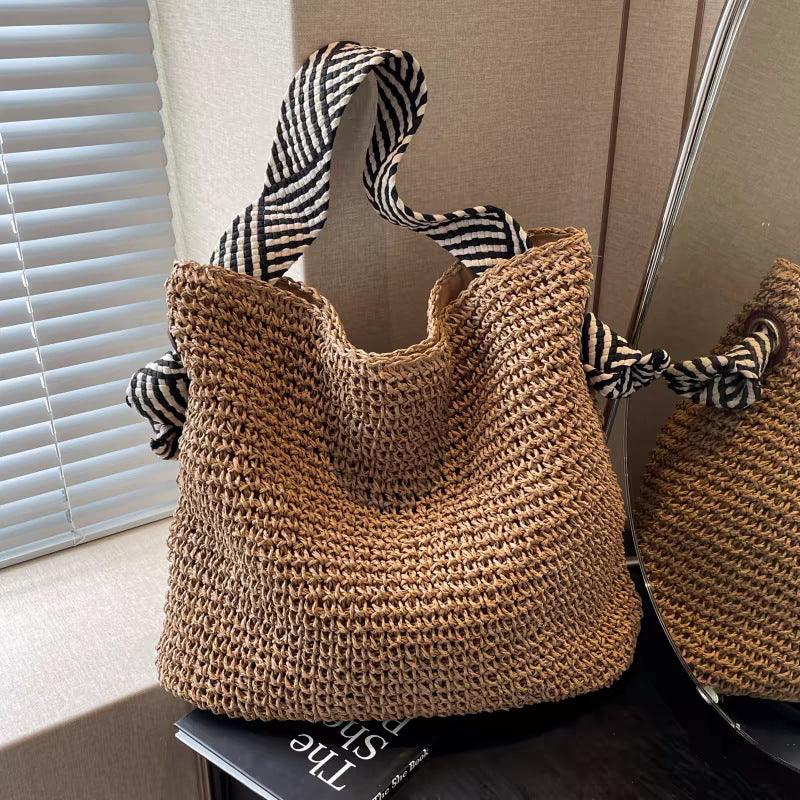 Oakmere Jute Shopper Tote Bag Spacious Everyday Summer Handbag