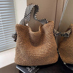 Oakmere Jute Shopper Tote Bag Spacious Everyday Summer Handbag
