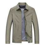 HarrowField Men's Zip-Up Windproof Jacket with Checked Lining