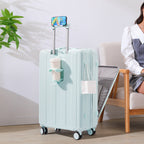 TechVoy Smart Carry-On Suitcase | USB Hard Shell Spinner Luggage