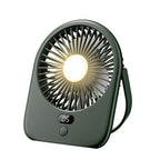 AirNova Rechargeable LED Desk Fan with Digital Display