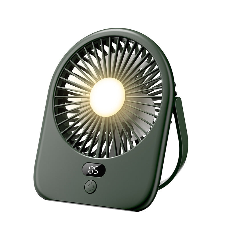 AirNova Rechargeable LED Desk Fan with Digital Display