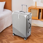 GlideVault Spinner Suitcase | Textured Hard Shell Travel Luggage