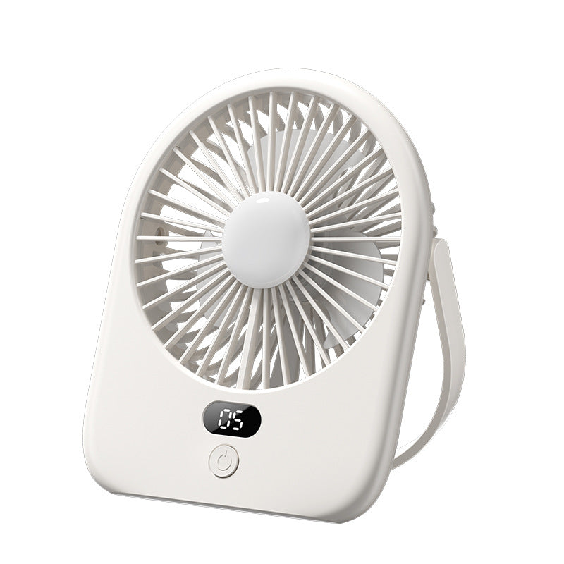 AirNova Rechargeable LED Desk Fan with Digital Display