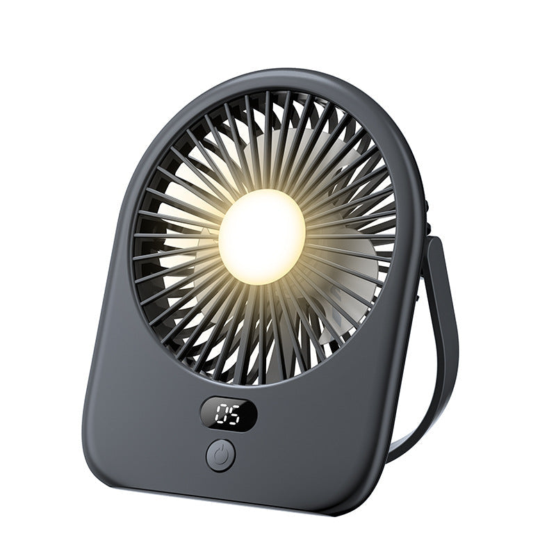 AirNova Rechargeable LED Desk Fan with Digital Display