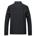 HarrowField Men's Zip-Up Windproof Jacket with Checked Lining