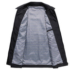 HarrowField Men's Zip-Up Windproof Jacket with Checked Lining