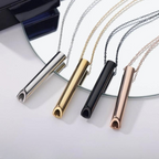 Mindful Breathing Wellness Pendant - Natural Nicotine-Free Support Necklace