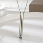 Mindful Breathing Wellness Pendant - Natural Nicotine-Free Support Necklace