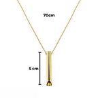 Mindful Breathing Wellness Pendant - Natural Nicotine-Free Support Necklace