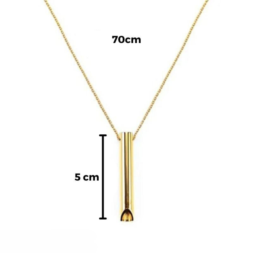 Mindful Breathing Wellness Pendant - Natural Nicotine-Free Support Necklace