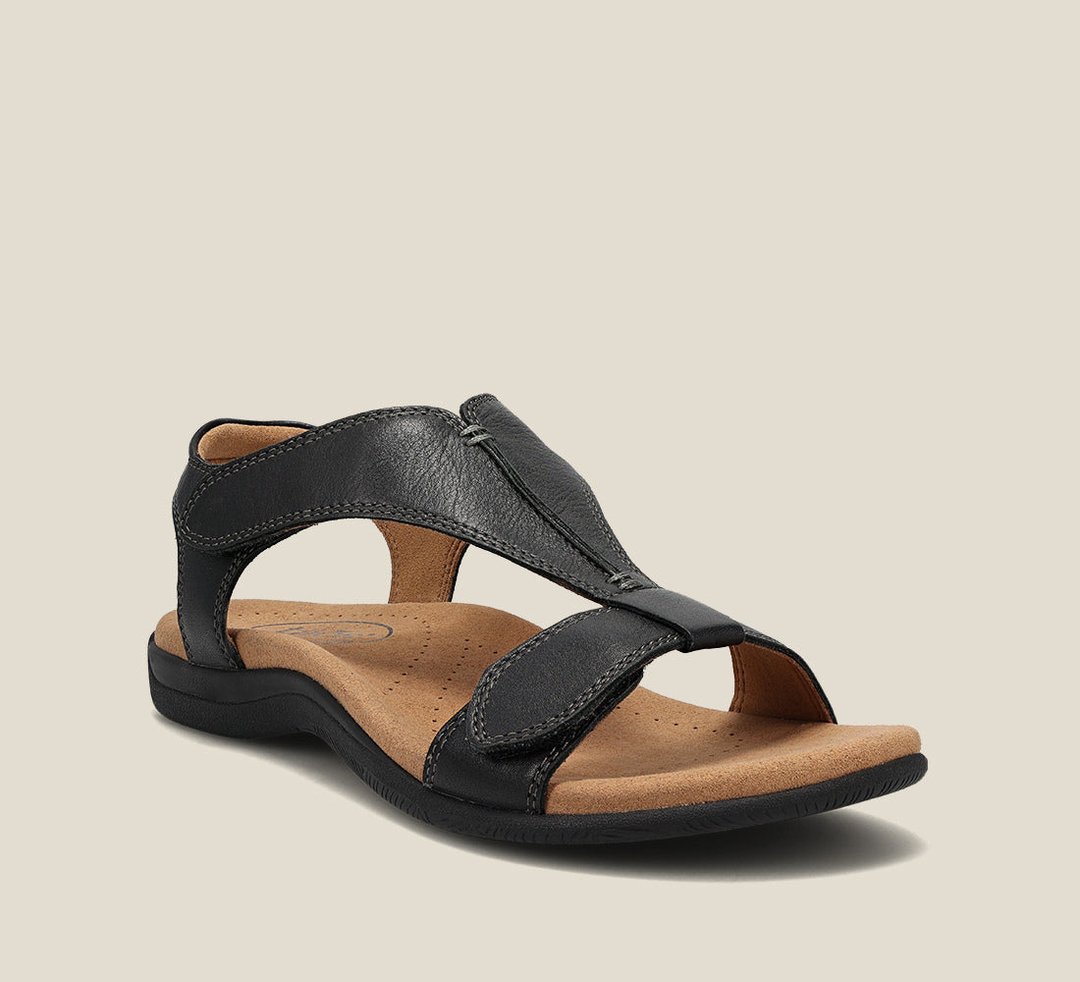LunaStride Women's T Strap Sandals with Memory Foam Comfort Sole