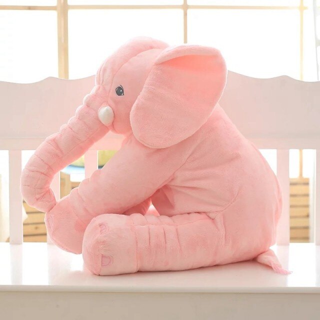 SnuggleTusk Plush Elephant Cushion Soft Stuffed Pillow for Kids