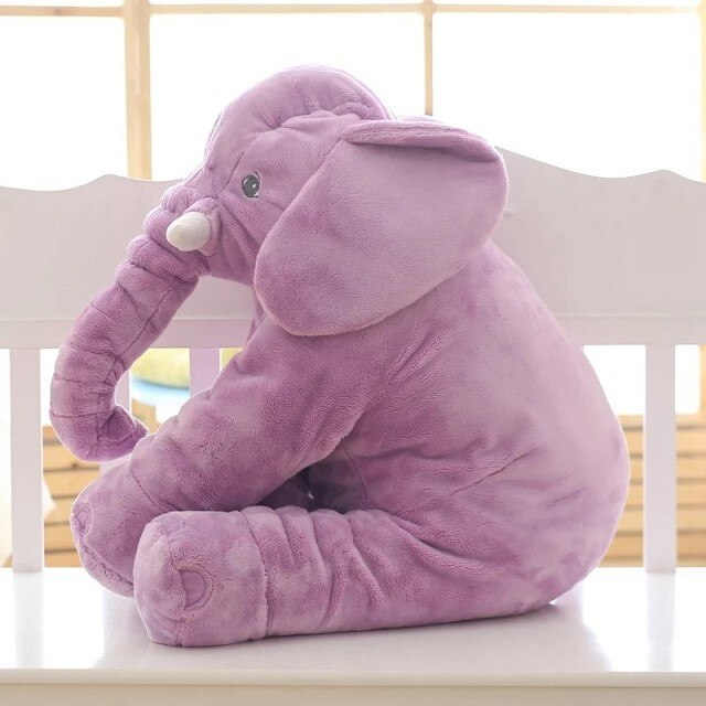 Soft Plush Elephant Cuddle Pillow for Kids - Cozy Nursery Companion