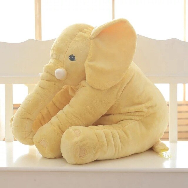 SnuggleTusk Plush Elephant Cushion Soft Stuffed Pillow for Kids