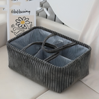 TinyTidy Baby Diaper Organizer Basket with Storage Compartments