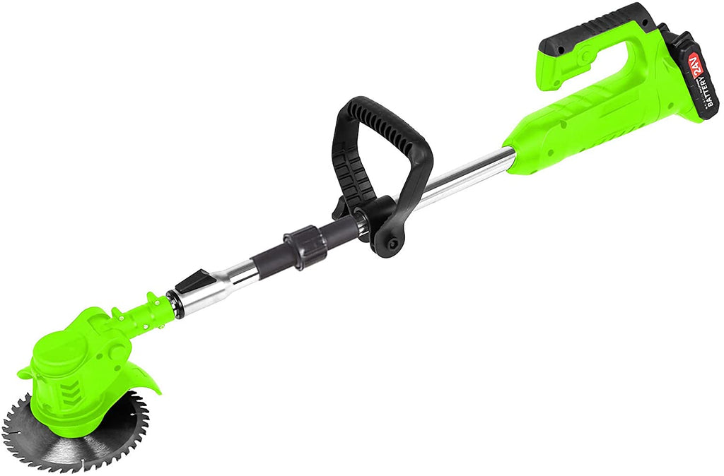 PowerCut 24V Cordless Yard Trimmer - 6-Inch Blade Electric Weed Eater