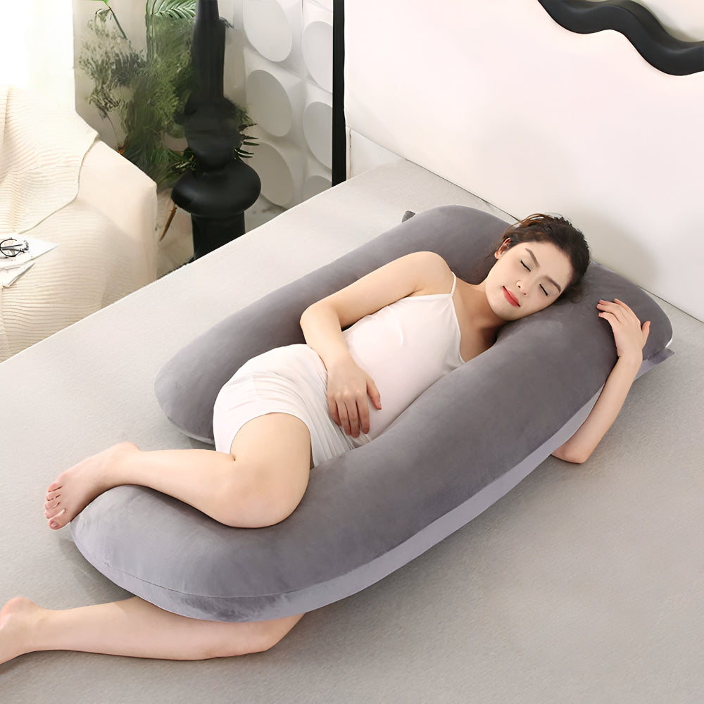 U-Shape Full Body Support Pillow for Pregnancy and Rest