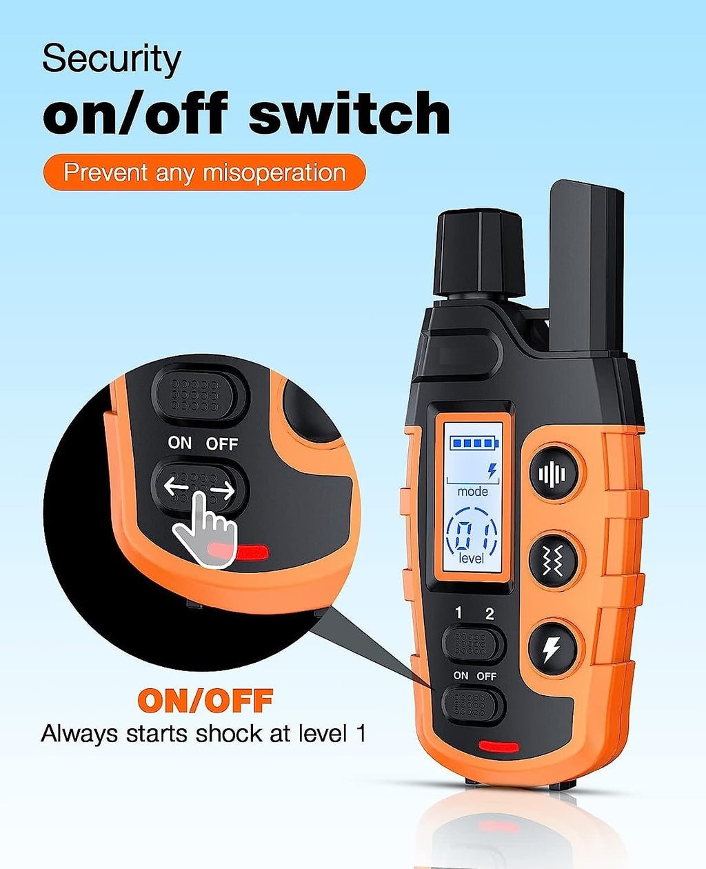 CaniGuide 1000m Rechargeable Dog Training Collar with Remote