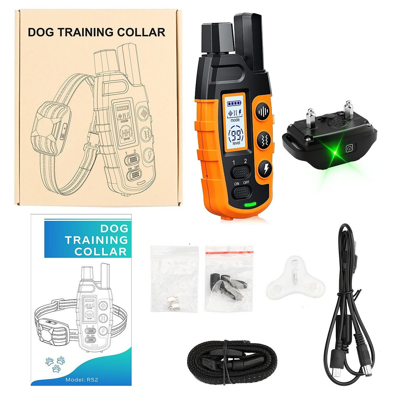 CaniGuide 1000m Rechargeable Dog Training Collar with Remote