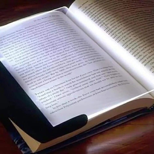 Portable Clip-On LED Reading Light with Flat Panel Design