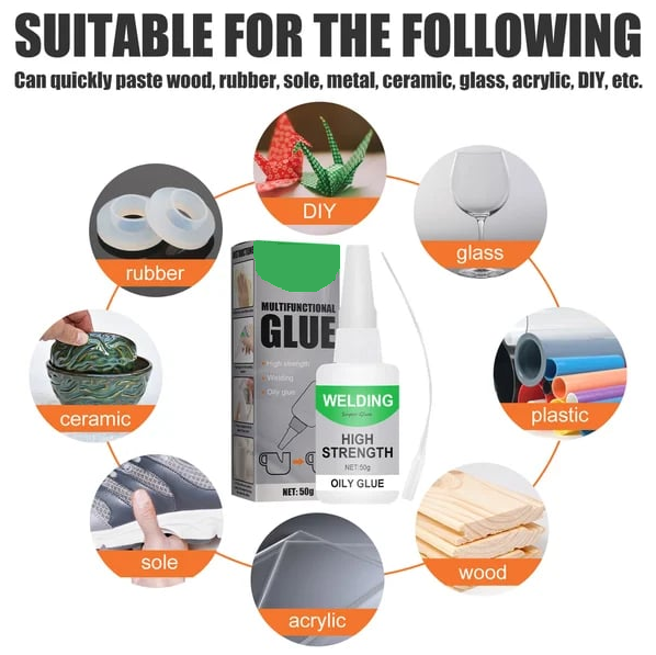 Universal Instant Bonding Adhesive - Multi-Material Super Glue