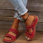 StrideEase Women's Comfort Sandals with Contoured Footbed