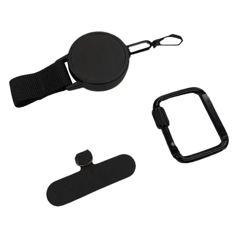 SecureFlex Retractable Phone Holder Strap with Belt Clip for Outdoor Use