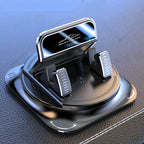 Universal Dashboard Smartphone Mount with 360-Degree Rotation and Anti-Slip Grip