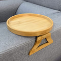 ArmNest Bamboo Sofa Armrest Clip-On Tray for Snacks and Drinks