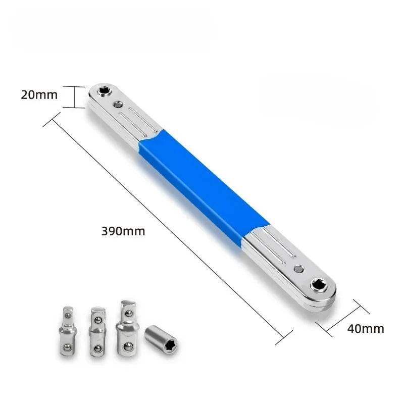 Offset Extension Adapter Socket Set – 4-Piece Impact Driver & Ratchet Compatible