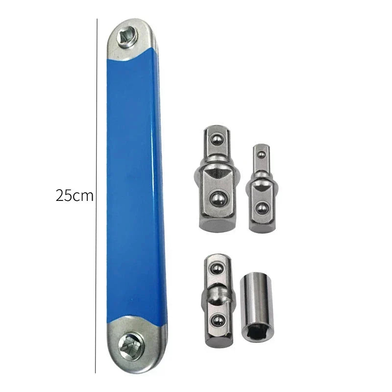 Offset Extension Adapter Socket Set – 4-Piece Impact Driver & Ratchet Compatible