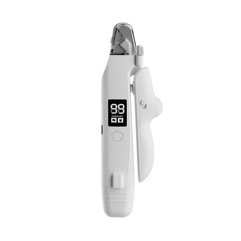 Dual-Function Pet Nail Care System with LED Safety Light – USB-C Rechargeable Clipper and Grinder