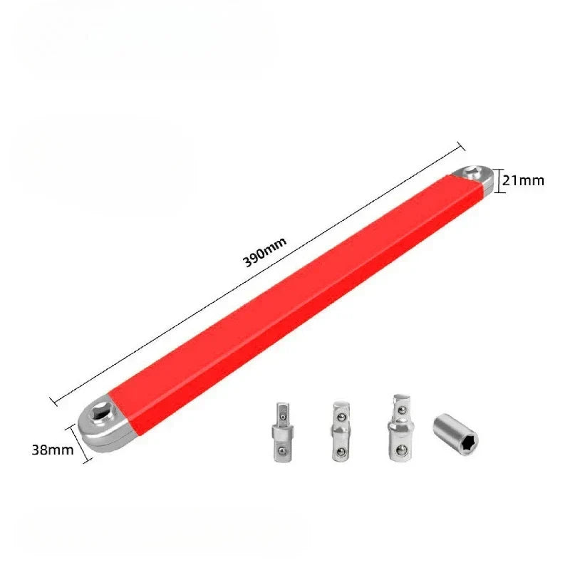 Offset Extension Adapter Socket Set – 4-Piece Impact Driver & Ratchet Compatible