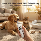 Dual-Function Pet Nail Care System with LED Safety Light – USB-C Rechargeable Clipper and Grinder