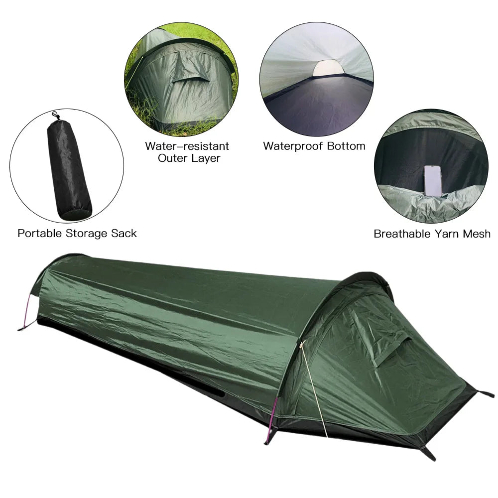 SummitNest Ultralight Solo Tent | Waterproof 1 Person Backpacking Shelter