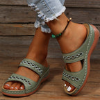 StrideEase Women's Comfort Sandals with Contoured Footbed