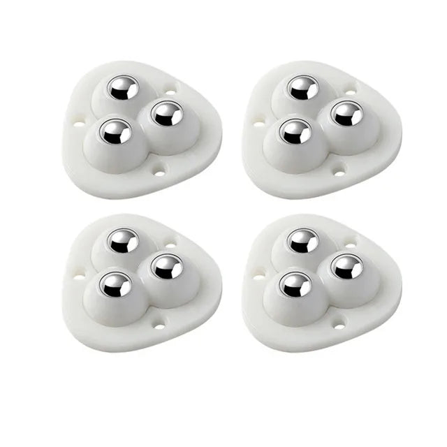 Self-Adhesive 360 Degree Furniture Caster Wheels - Heavy Duty Rollers