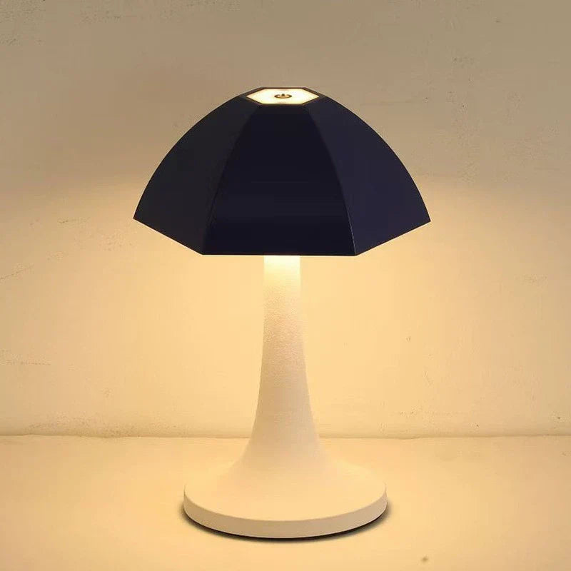GlowMora Nordic Mushroom LED Table Lamp for Bedside and Home Decor