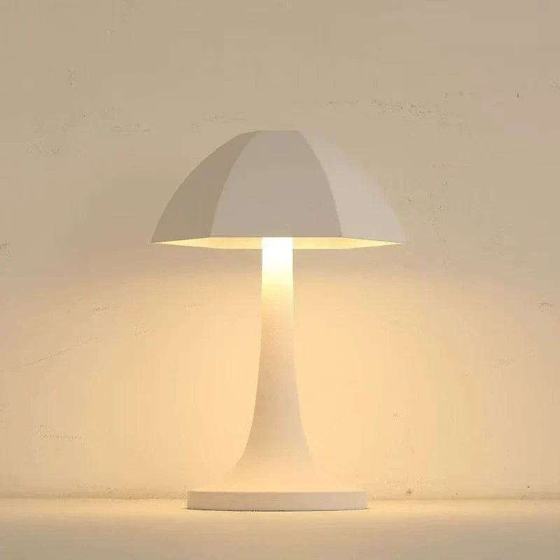 GlowMora Nordic Mushroom LED Table Lamp for Bedside and Home Decor