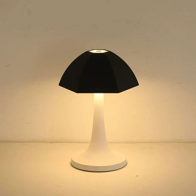 GlowMora Nordic Mushroom LED Table Lamp for Bedside and Home Decor
